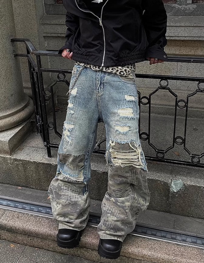 CAMO RIFT DENIM PANTS