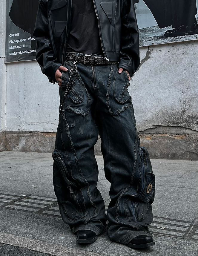 ROGUE WASHED BAGGY DENIM PANTS