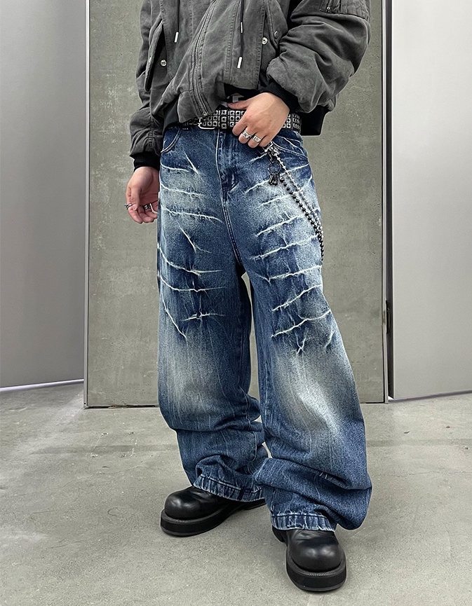 RAVAGE LOOSE DENIM PANTS