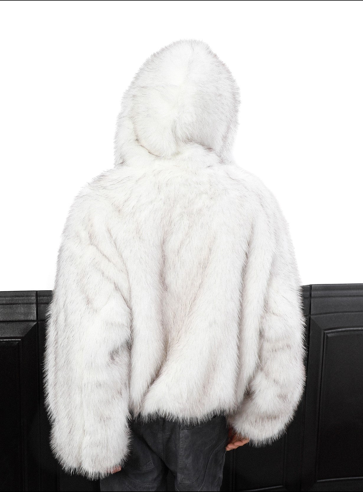 REVERSIBLE FURHOODED OUTER