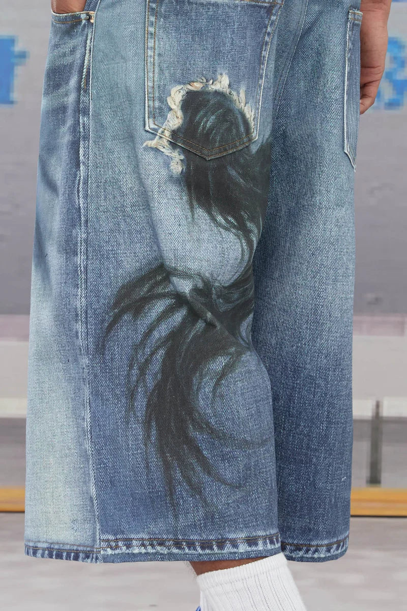 PEGASUS BERMUDA DENIMS SHORTS