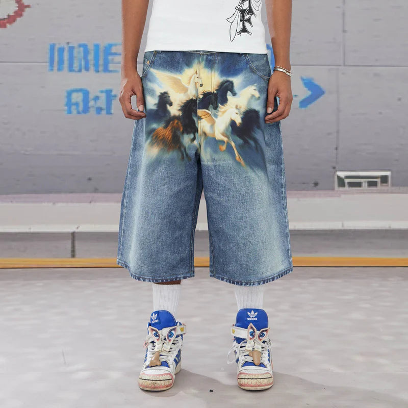 PEGASUS BERMUDA DENIMS SHORTS
