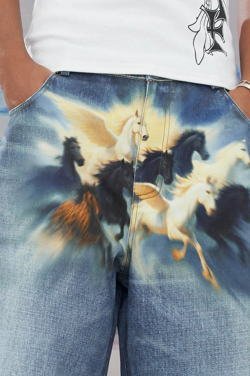 PEGASUS BERMUDA DENIMS SHORTS