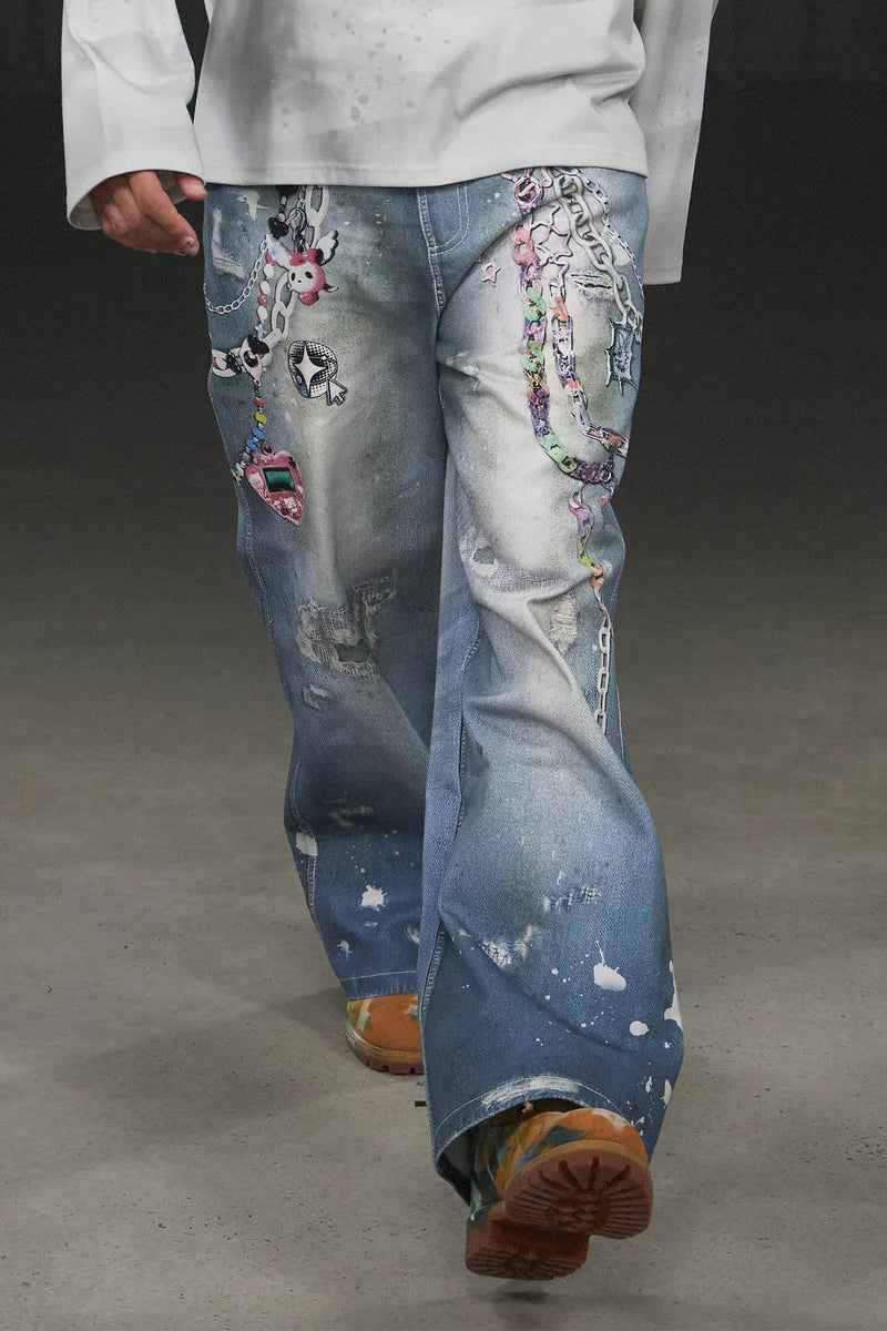 CAPTIVE CHAIN BAGGY PANTS