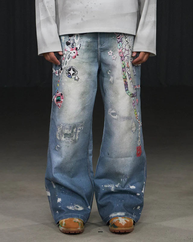 CAPTIVE CHAIN BAGGY PANTS