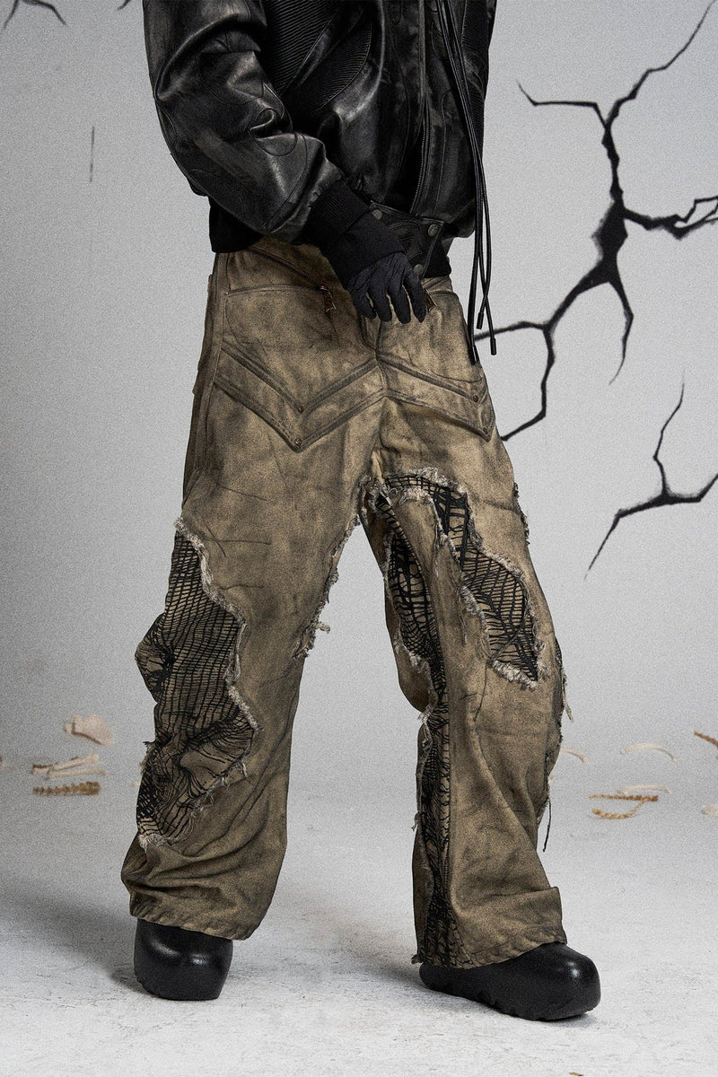 MUTATION FUNGAL INVASION MACHETE DENIM PANTS