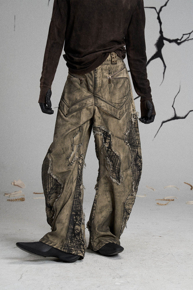 MUTATION FUNGAL INVASION MACHETE DENIM PANTS