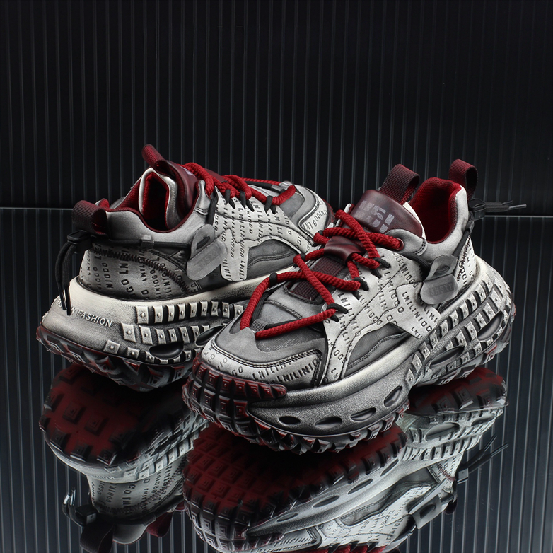 STITCHING LETTER PLATFFOM SNEAKER