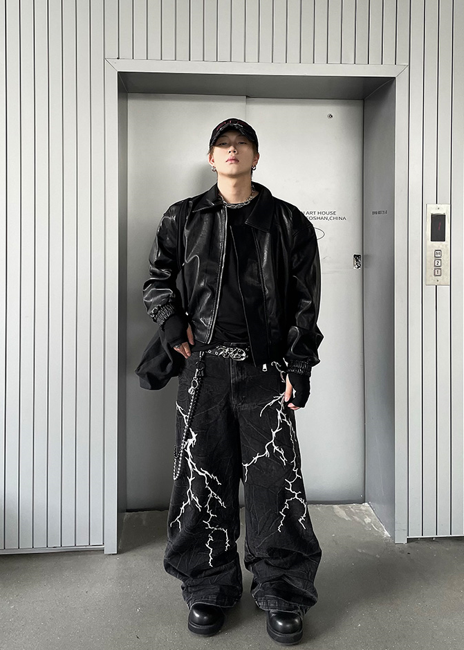 THUNDER BLACK DENIM PANTS