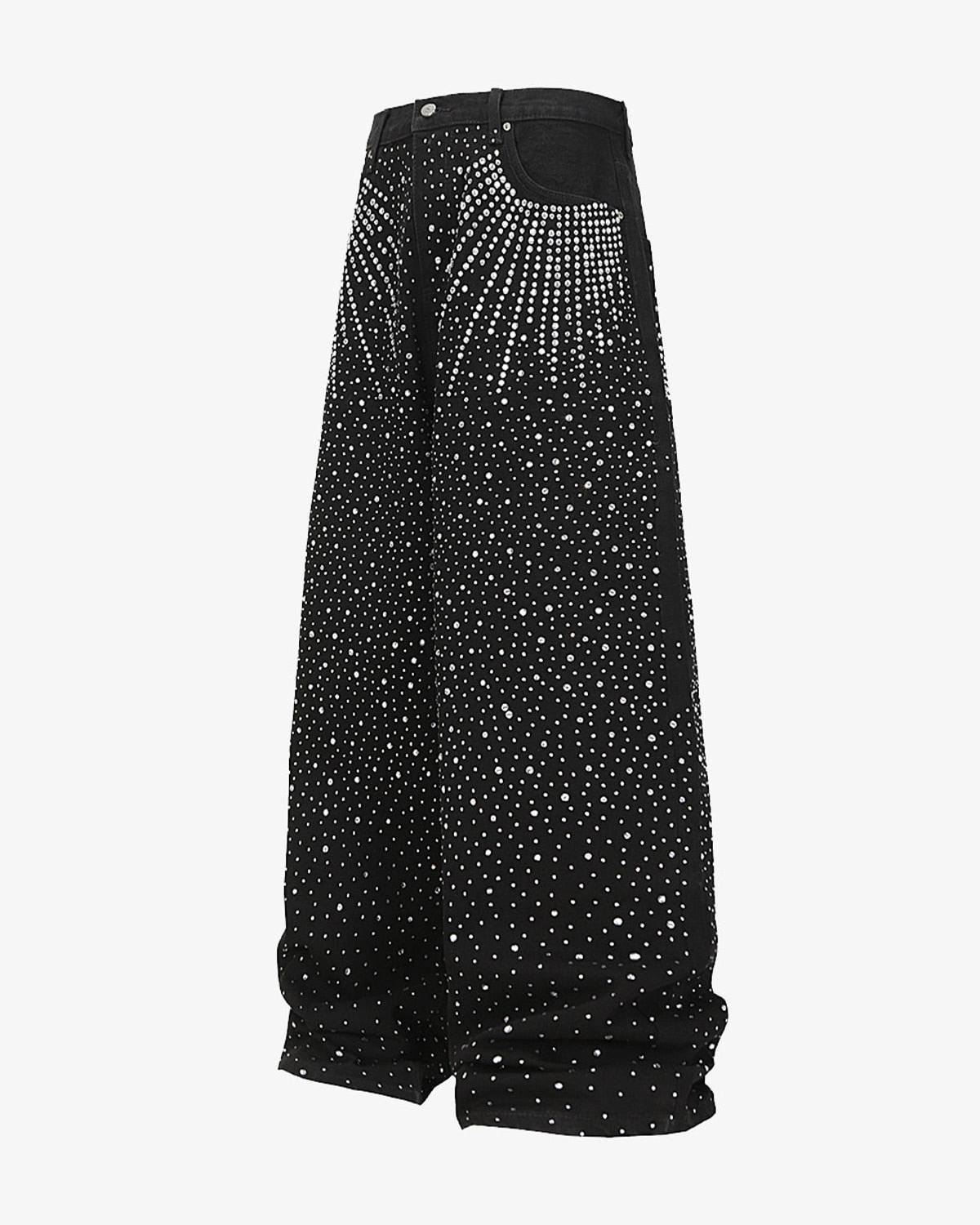 RADIANT RHINESTONE DENIM PANTS