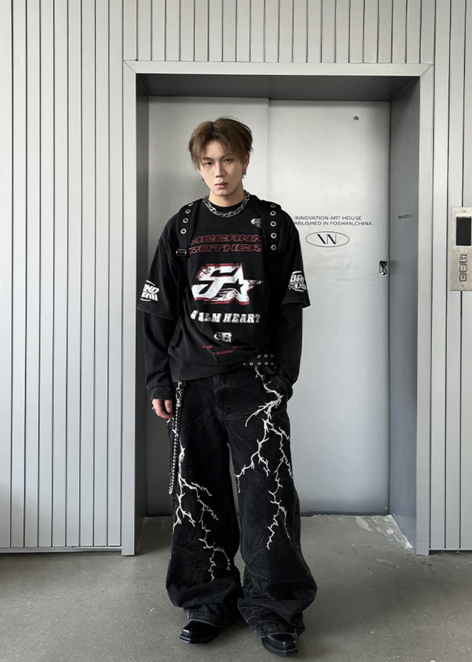 THUNDER BLACK DENIM PANTS