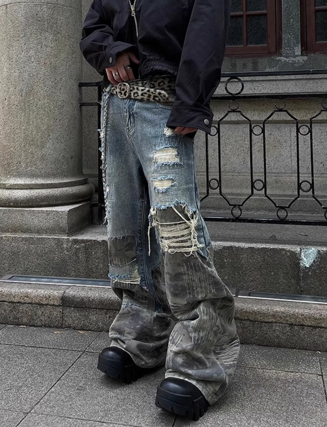 CAMO RIFT DENIM PANTS