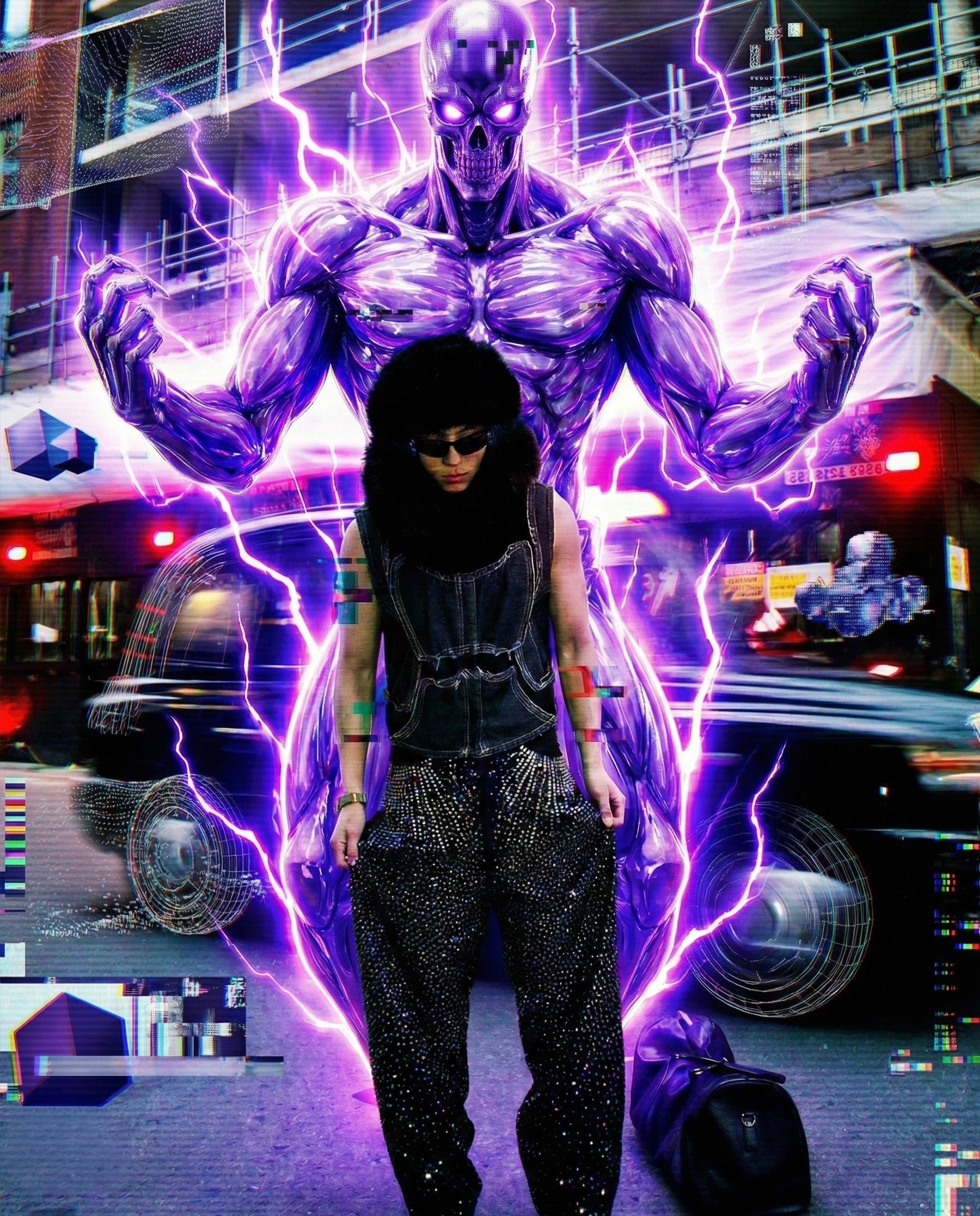 RADIANT RHINESTONE DENIM PANTS