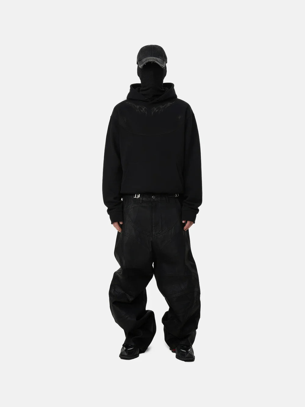 FLAME EMBROIDERY HOODIE