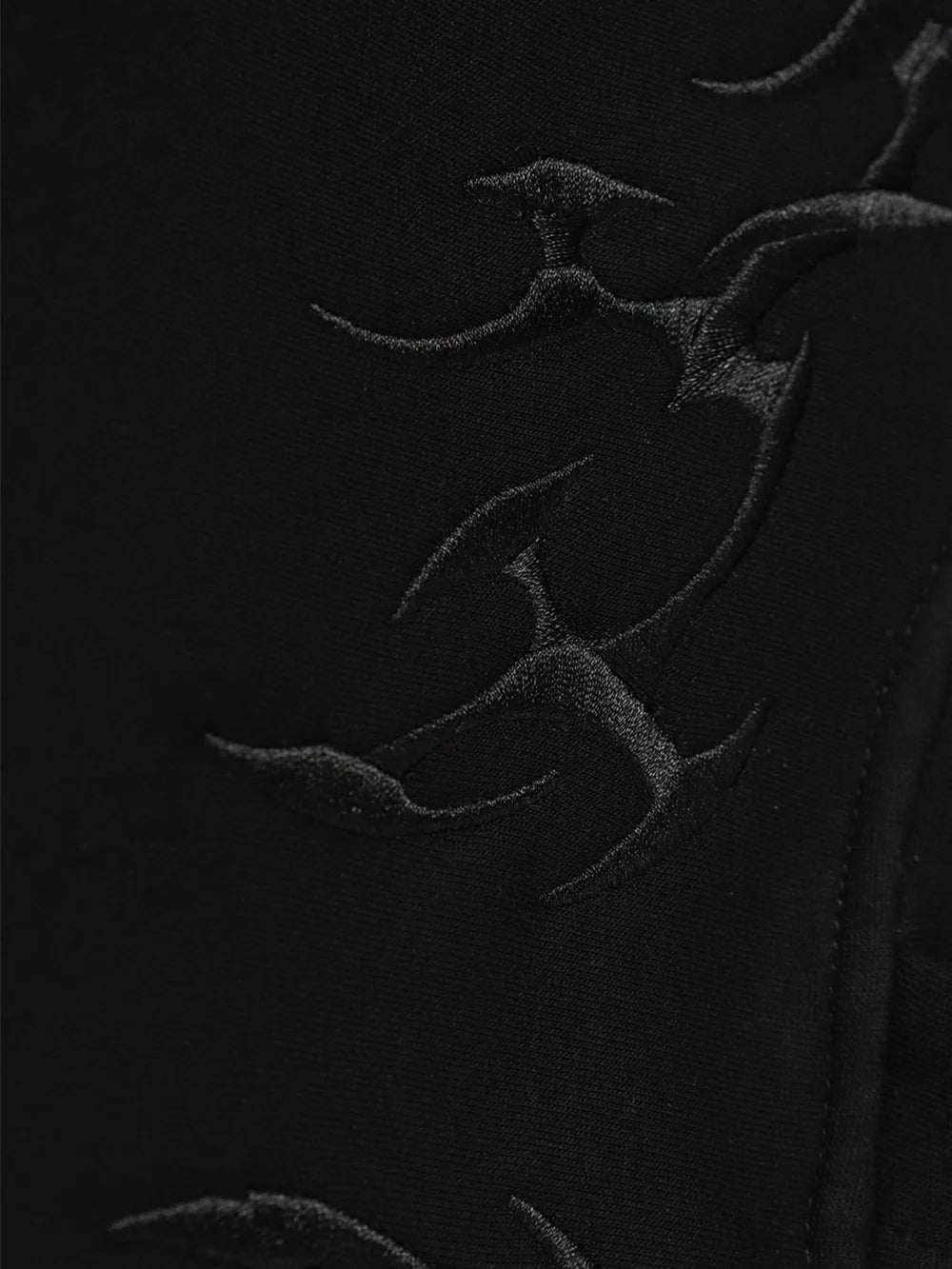 FLAME EMBROIDERY HOODIE