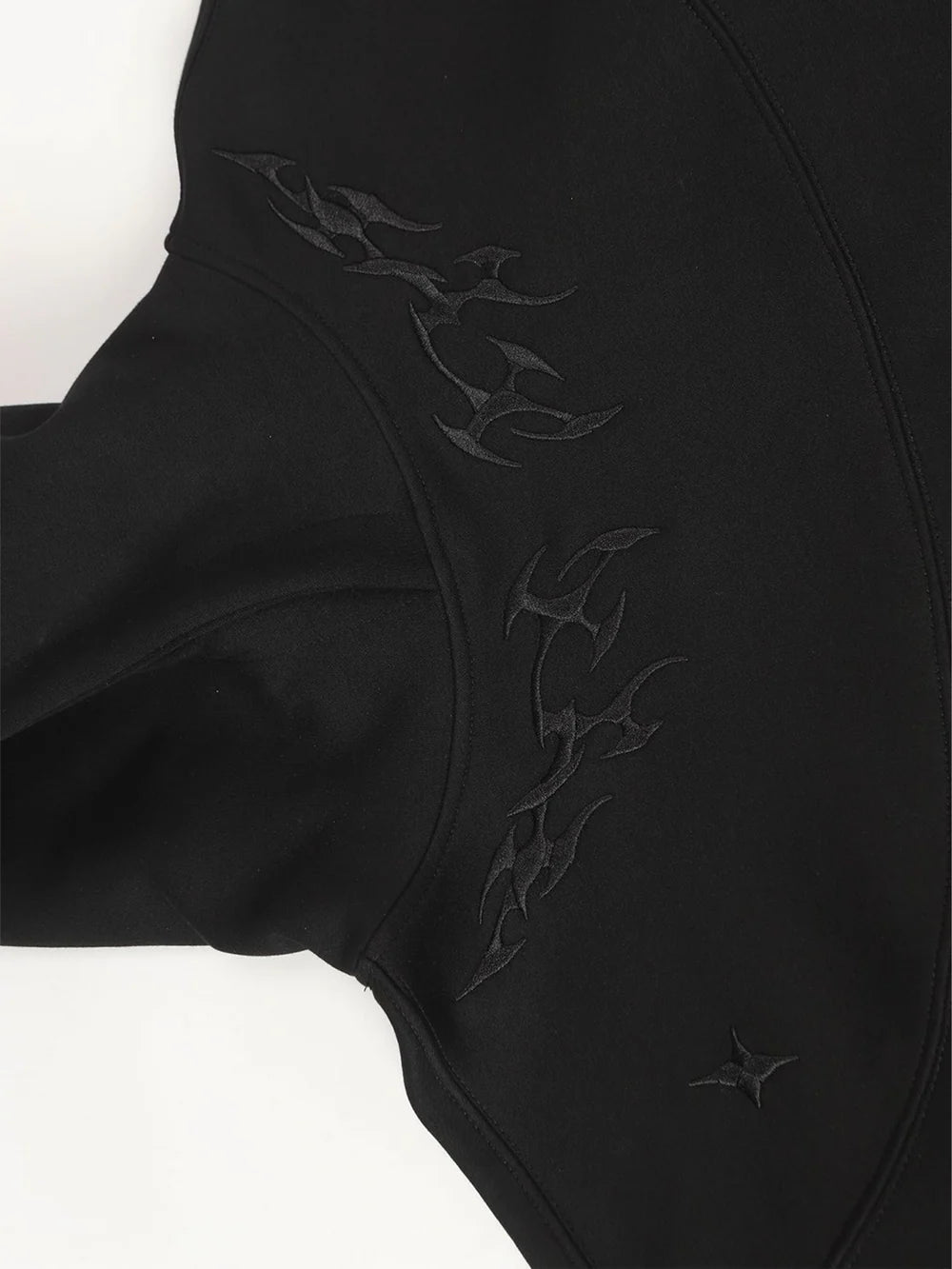 FLAME EMBROIDERY HOODIE