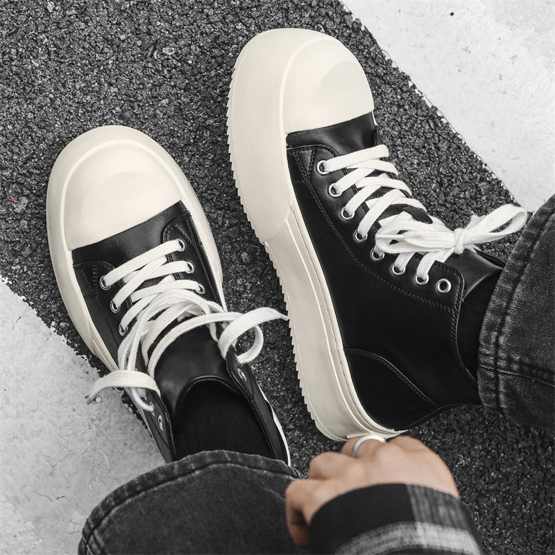 Luxury mid top sneaker +10cm