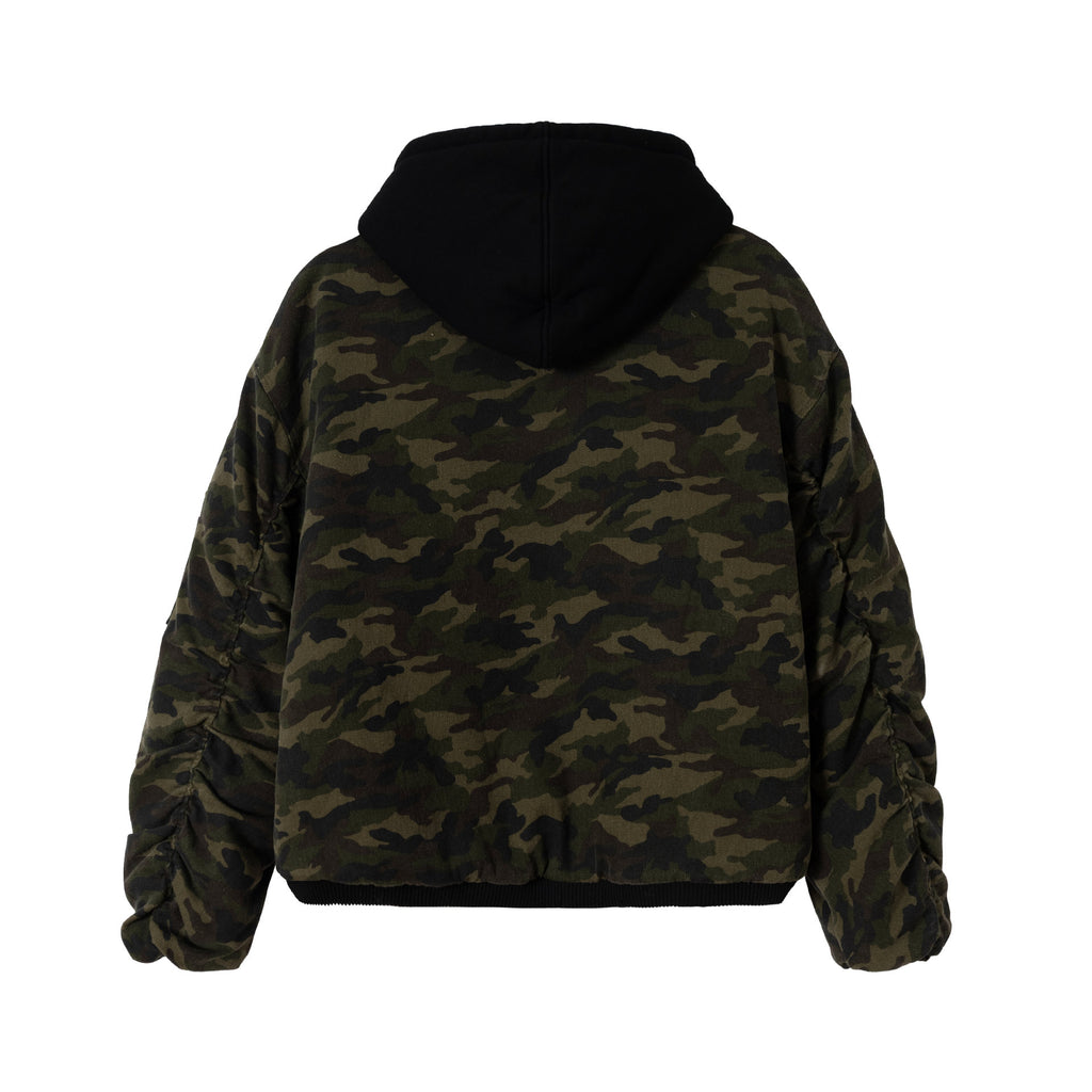 CAMO HOODED FIREMAN JACKET