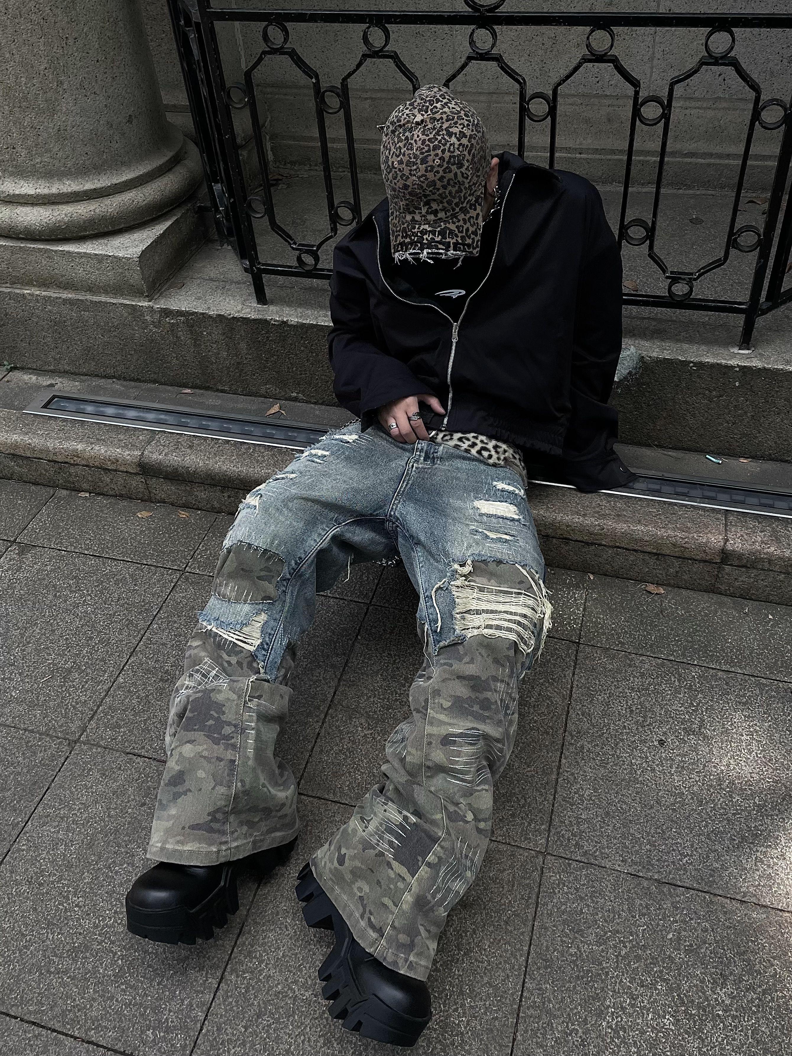 CAMO RIFT DENIM PANTS