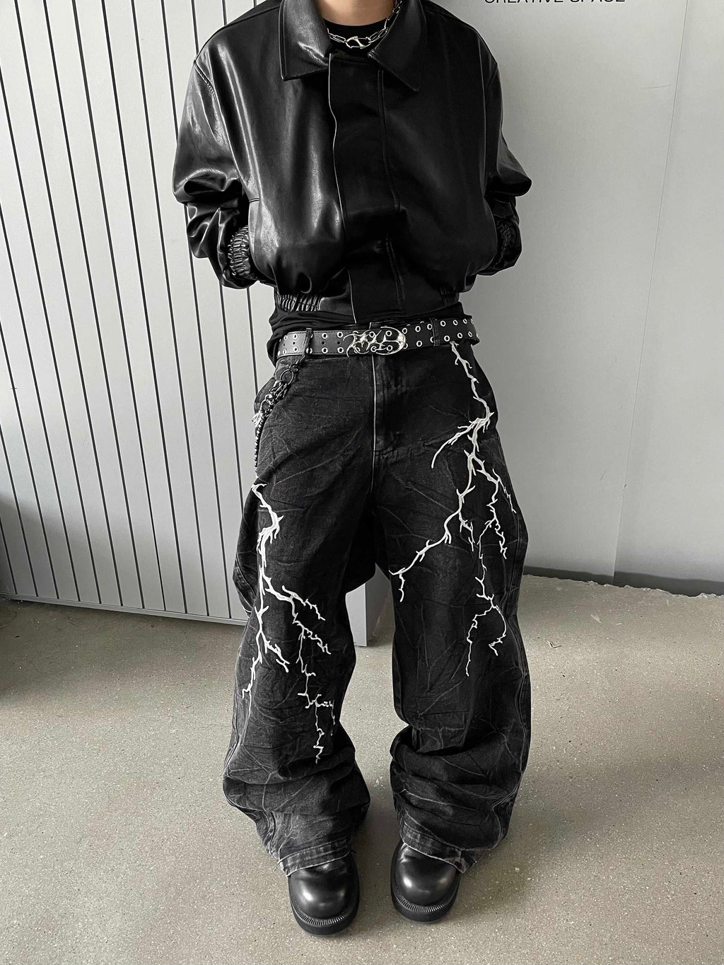 THUNDER BLACK DENIM PANTS