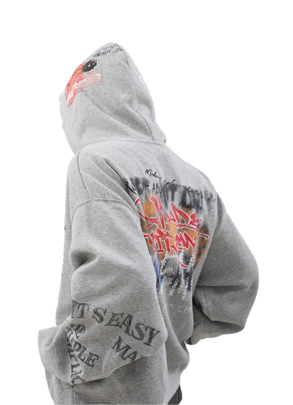 GRAFFITI ZIP HOODIE