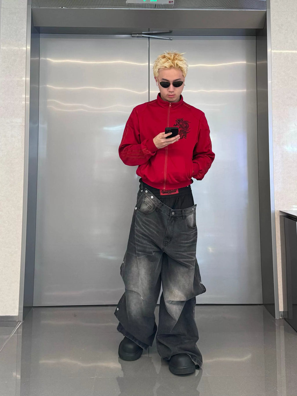 LAYERED MODERN DENIM PANTS