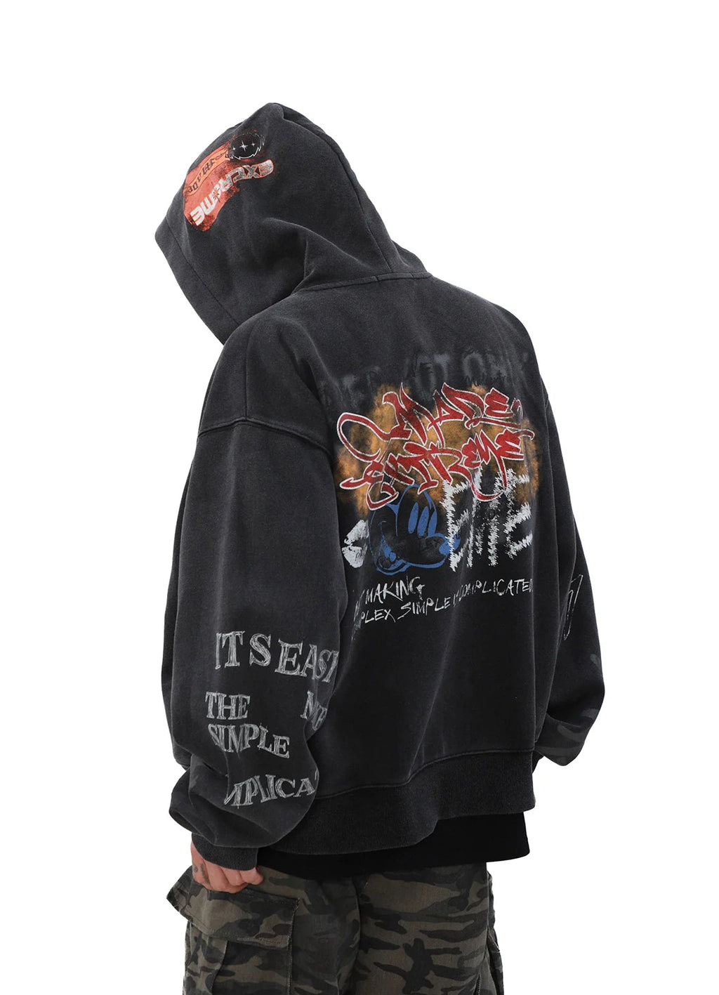 GRAFFITI ZIP HOODIE