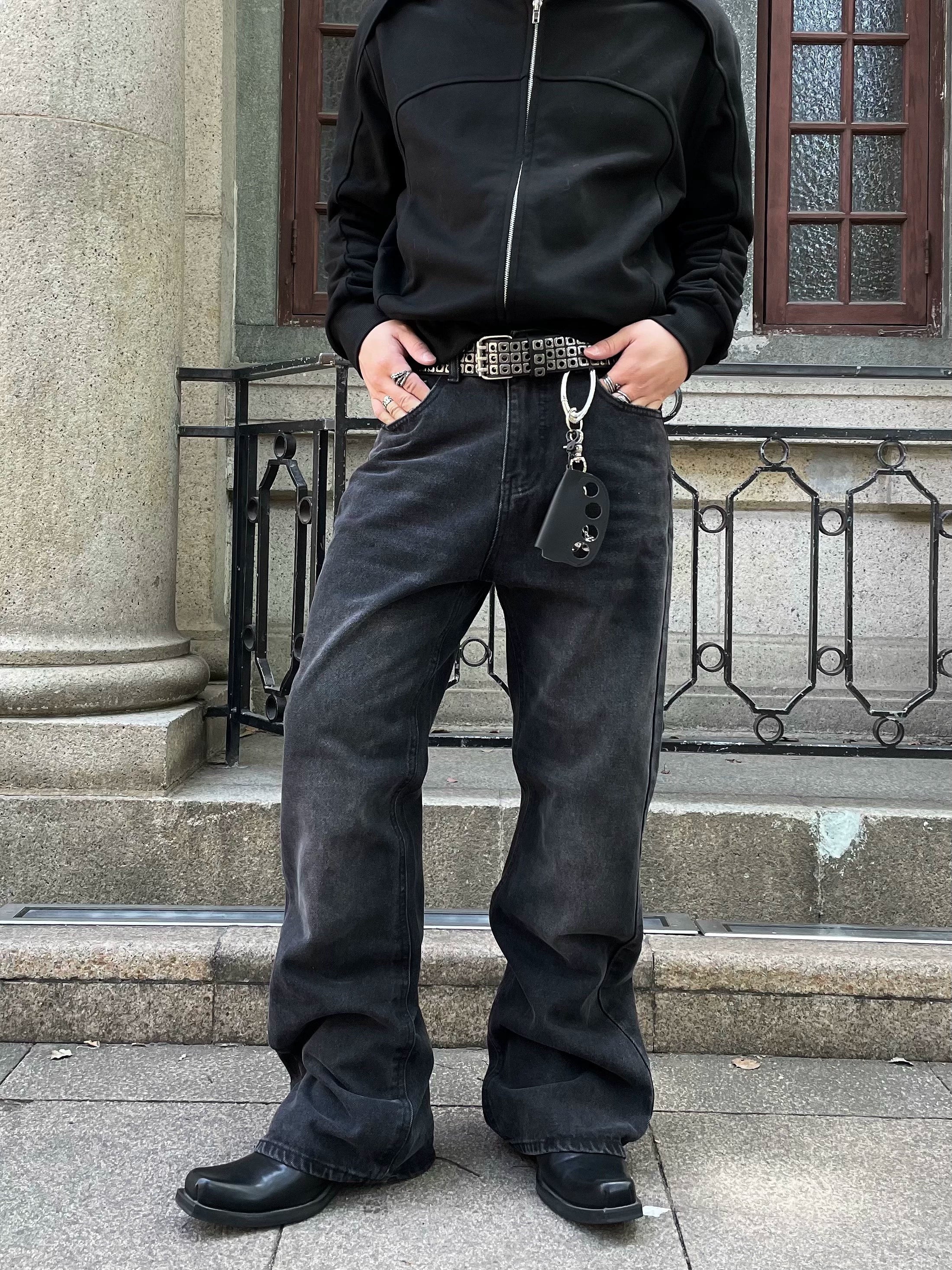 CLASSICAL FLARE DENIM PANTS