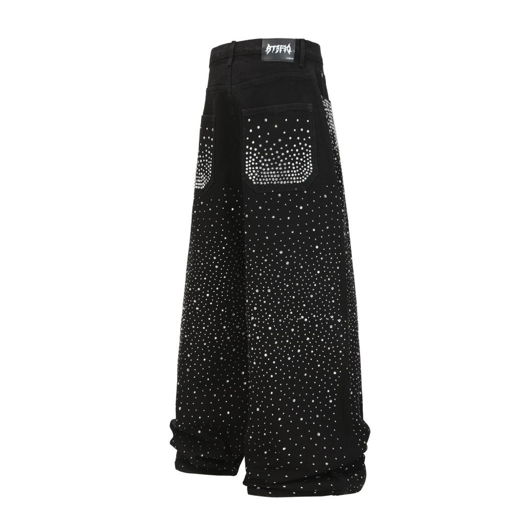 RADIANT RHINESTONE DENIM PANTS