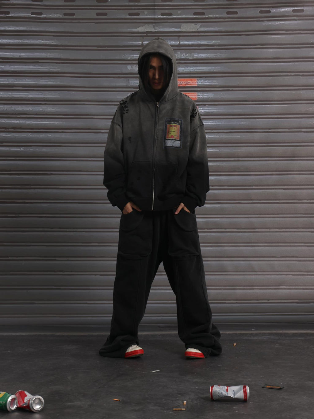 VISTA EMBROIDERED ZIP HOODIE