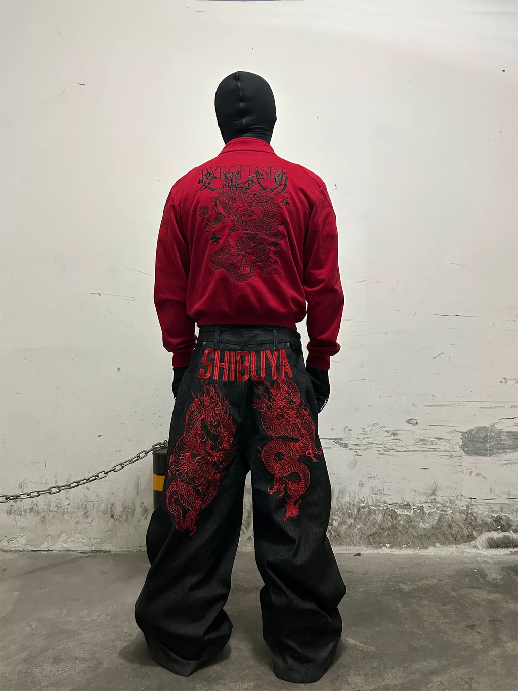 SHIBUYA HEAVY DRAGON EMBROIDERY TWO-SIDED DENIM