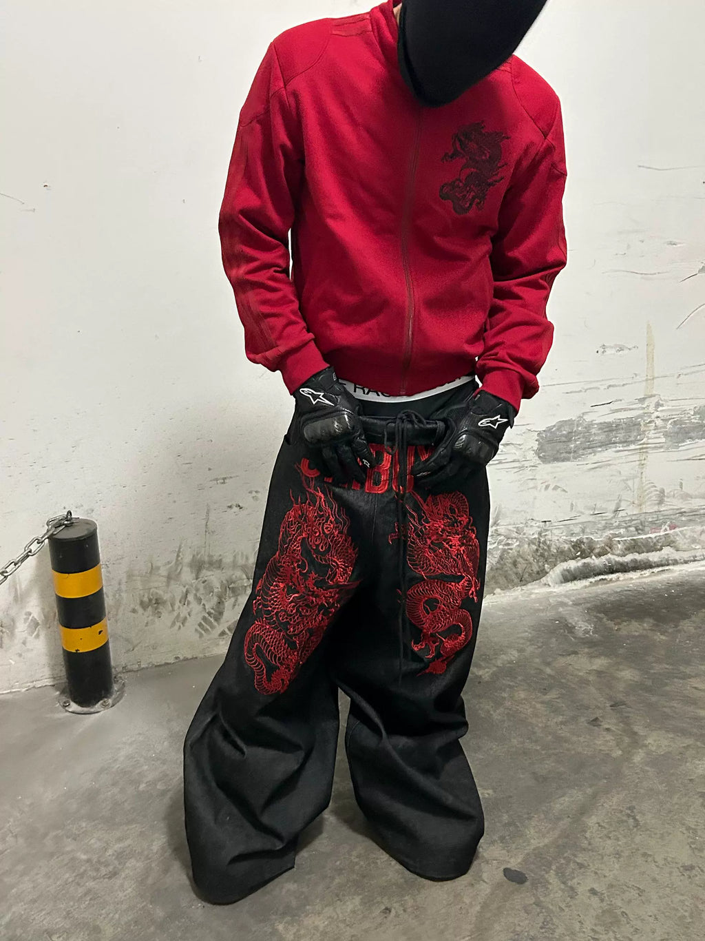 SHIBUYA HEAVY DRAGON EMBROIDERY TWO-SIDED DENIM