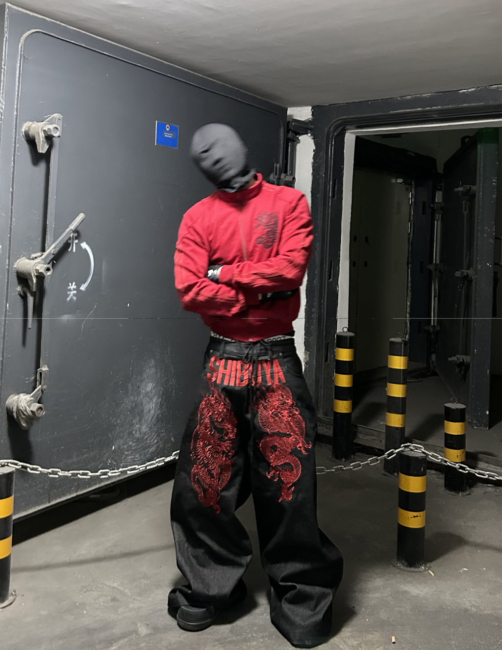 SHIBUYA HEAVY DRAGON EMBROIDERY TWO-SIDED DENIM